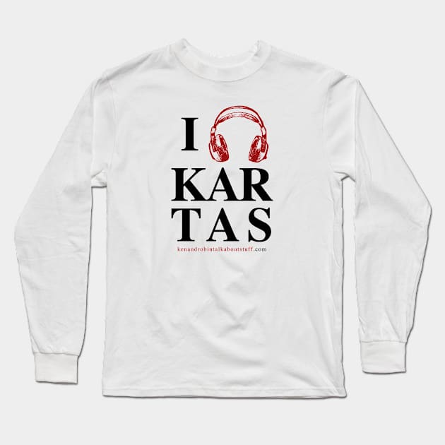 I (Headphones) KARTAS Long Sleeve T-Shirt by kenrobin